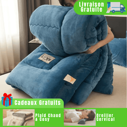 Couverture Lestée | LoveSleep™ + 2 Cadeaux Gratuits - Mon Repos Mérité
