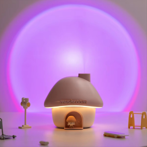 Diffuseur aux Huiles Essentielles Champi lumière violette