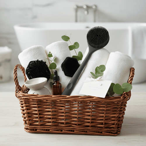 Ensemble Brosse pour le Corps Noir - 4pcs - Mon Repos Mérité