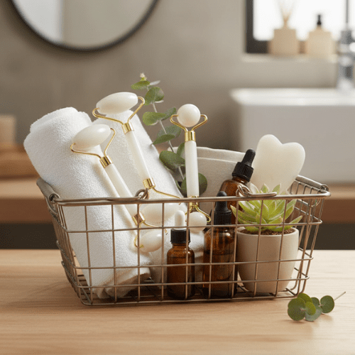 Ensemble Gua Sha Visage Blanc - 3pcs - Mon Repos Mérité