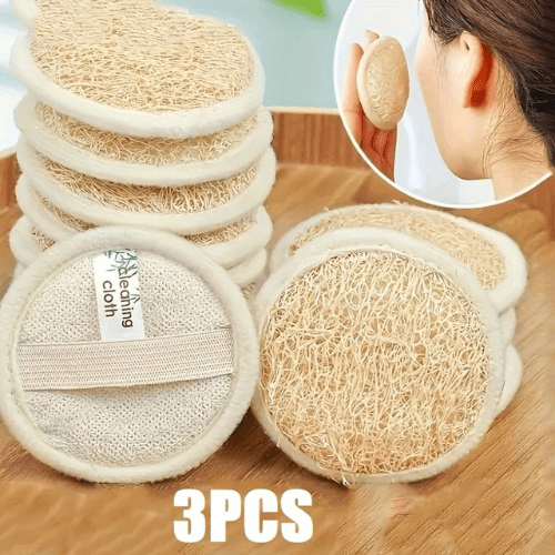 Éponge Luffa Visage - 3pcs - Mon Repos Mérité