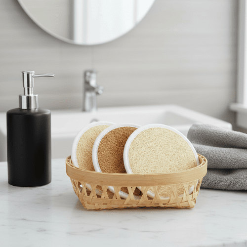 Éponge Luffa Visage - 3pcs - Mon Repos Mérité