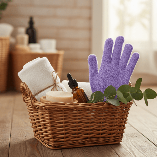 Gant Exfoliant 5 Doigts pour le Corps - Mon Repos Mérité