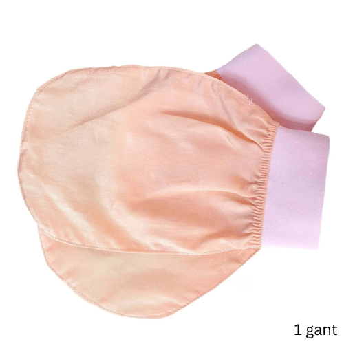 Gant Exfoliant Soie Rose - Mon Repos Mérité