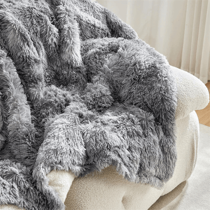 plaid cocooning cozytime gros plan du noir