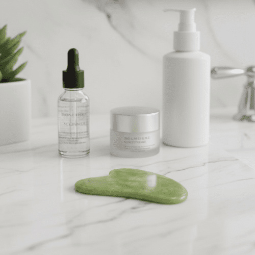 Gua Sha Naturel Vert - Mon Repos Mérité