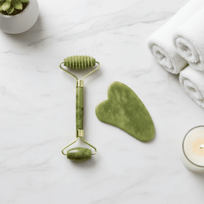 Gua Sha Naturel Vert - Mon Repos Mérité