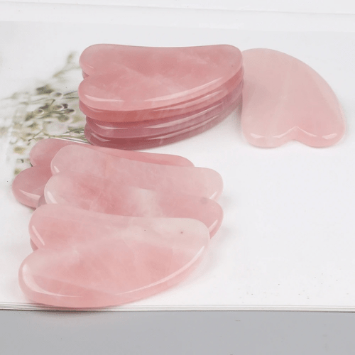 Gua Sha Quartz Rose + Pochette - Mon Repos Mérité
