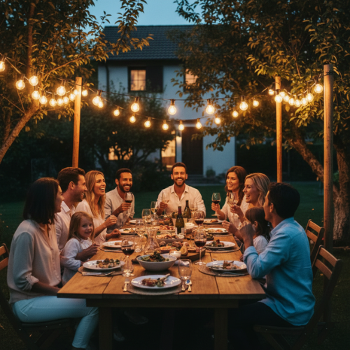 guirlande guinguette ronde extérieure