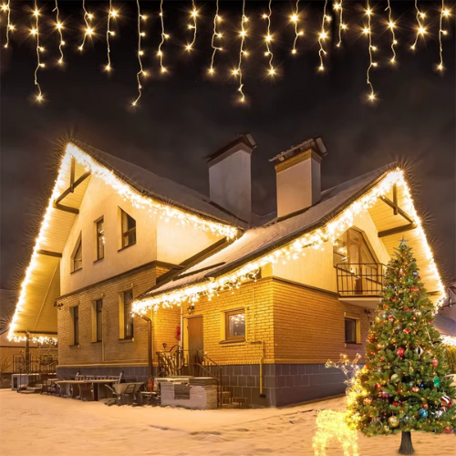 guirlande led stalactite extérieur