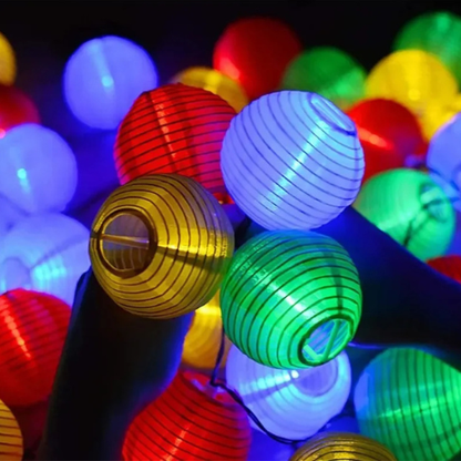guirlande lumineuse extérieur lanterne brillante
