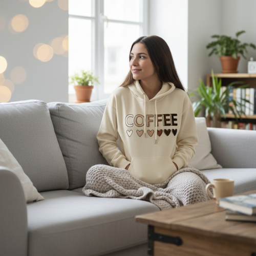 hoodie femme coffee lovers loungewear