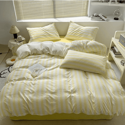 Housse de Couette 220x240 - Rayée | 4pcs - Mon Repos Mérité