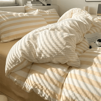Housse de Couette 220x240 - Rayée | 4pcs - Mon Repos Mérité