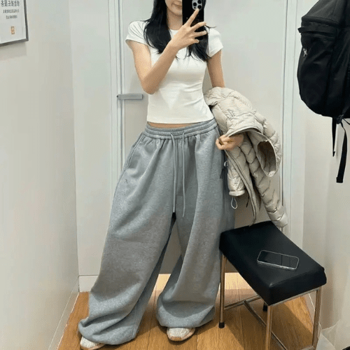 Jogging Femme Jambes Larges - Mon Repos Mérité