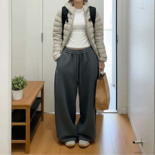 Jogging Femme Jambes Larges - Mon Repos Mérité