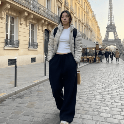 Jogging Femme Jambes Larges - Mon Repos Mérité