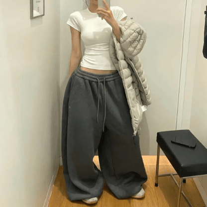 Jogging Femme Jambes Larges - Mon Repos Mérité