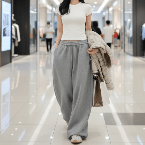 Jogging Femme Jambes Larges - Mon Repos Mérité