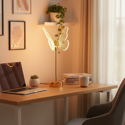 lampe papillon cosylight dans un bureau