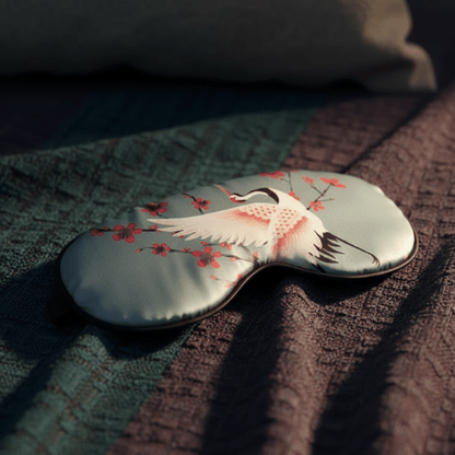 Masque de Nuit Soie à Motifs - Mon Repos Mérité