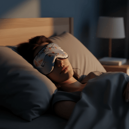 Masque de Nuit Soie à Motifs - Mon Repos Mérité