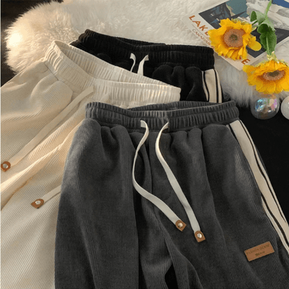 Pantalon Femme Confortable - Velours Côtelé - Mon Repos Mérité