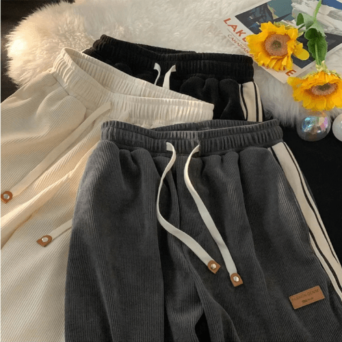 Pantalon Femme Confortable - Velours Côtelé - Mon Repos Mérité