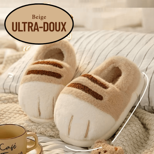 pantoufle femme confort catpaws beige