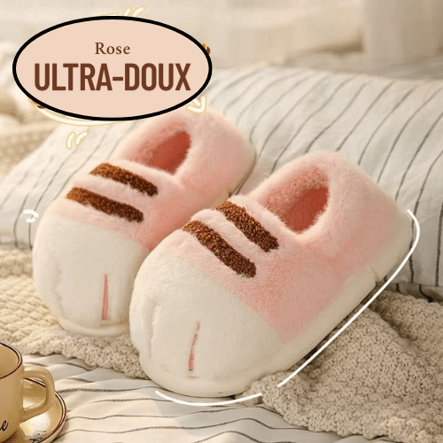 pantoufle femme confort catpaws rose