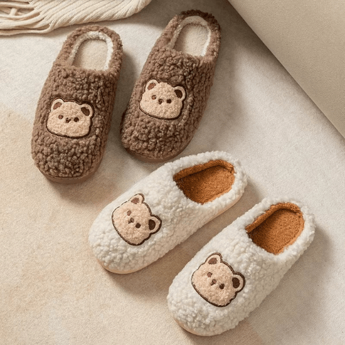 Pantoufles Femme Ours de maison
