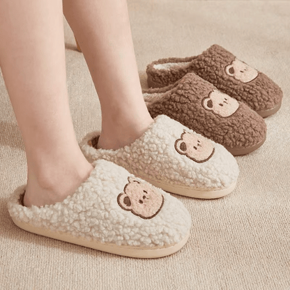 Pantoufles Femme Ours en peluche