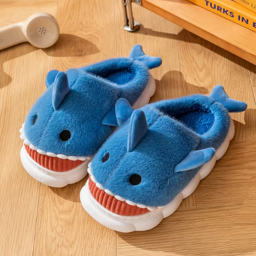 Pantoufles Femme Requin bleu
