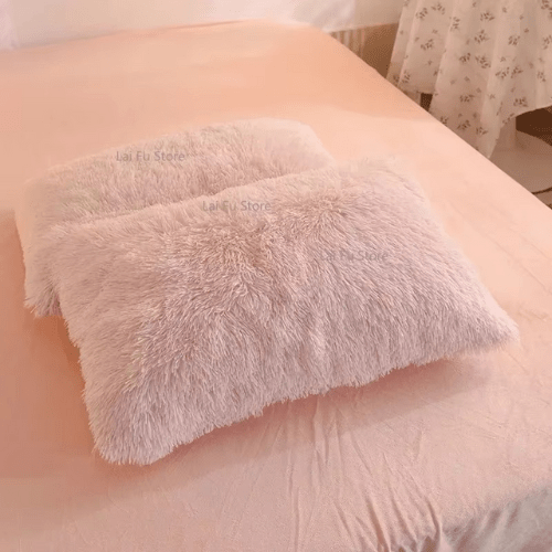 Parure de Lit à Fourrure - 4pcs - Mon Repos Mérité
