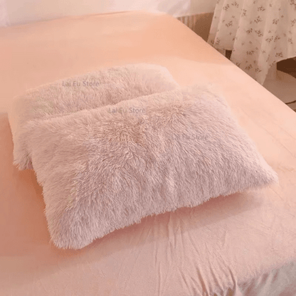 Parure de Lit à Fourrure - 4pcs - Mon Repos Mérité