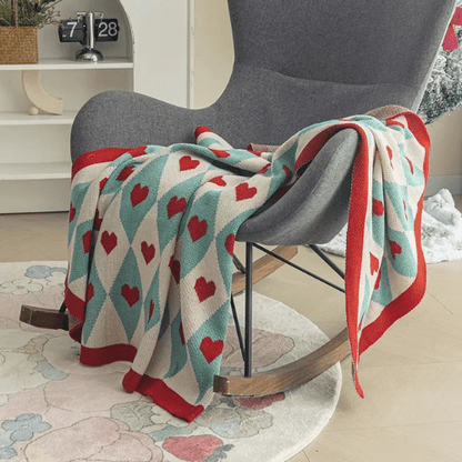 Plaid Cocooning - Coeur - Mon Repos Mérité