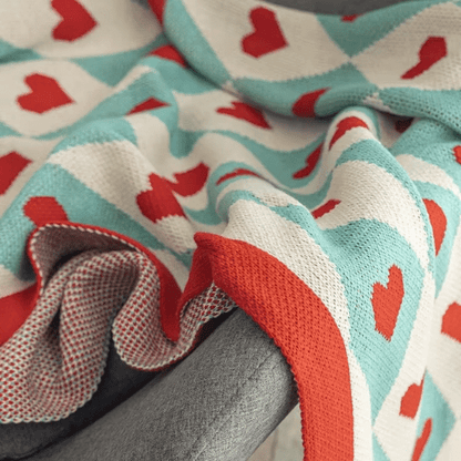 Plaid Cocooning - Coeur - Mon Repos Mérité
