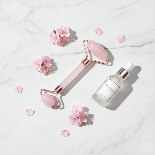 Rouleau de Jade Rose | Massage Facial - Mon Repos Mérité