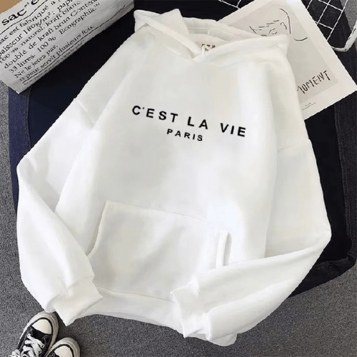 Sweat a Capuche - "C'est la Vie" - Mon Repos Mérité