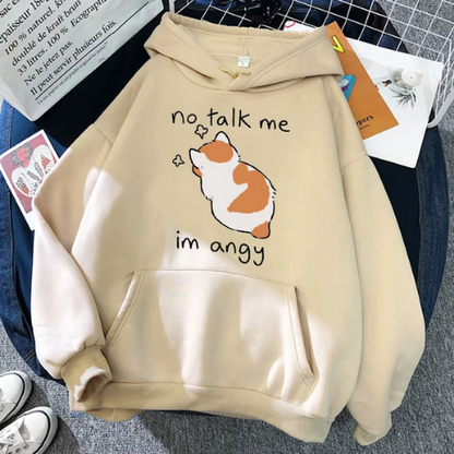 sweat a capuche miouka beige