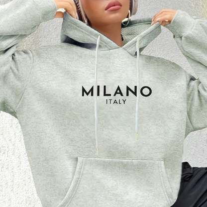 sweat a capuche milano gris